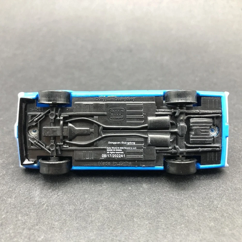 Auto‎ World 1970 '70 Mercury Cougar Eliminator Blue Car Diecast 1/64 Scale